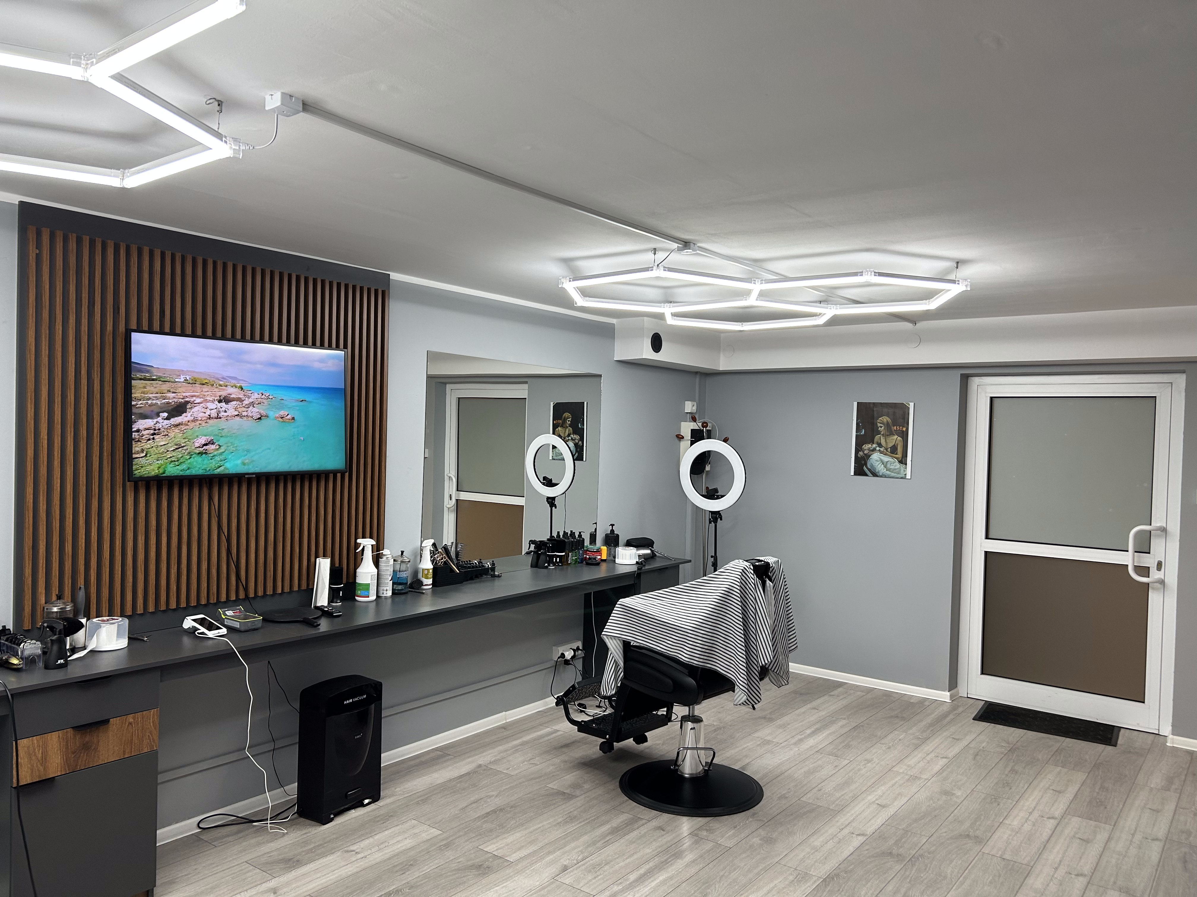 Sigma Barbershop — wnętrze